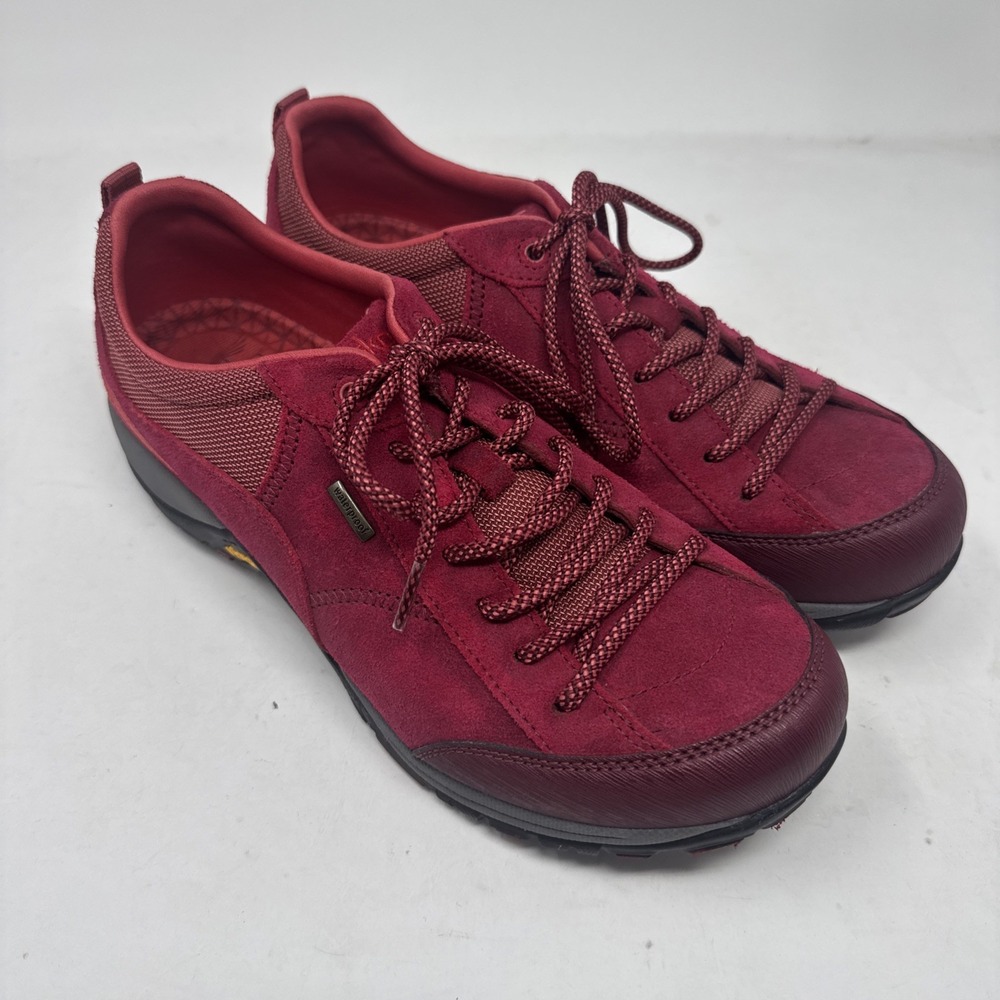 Dansko Womens Paisley Trail Walking Shoes Waterproof Red Leather Sz 11 EU 41.